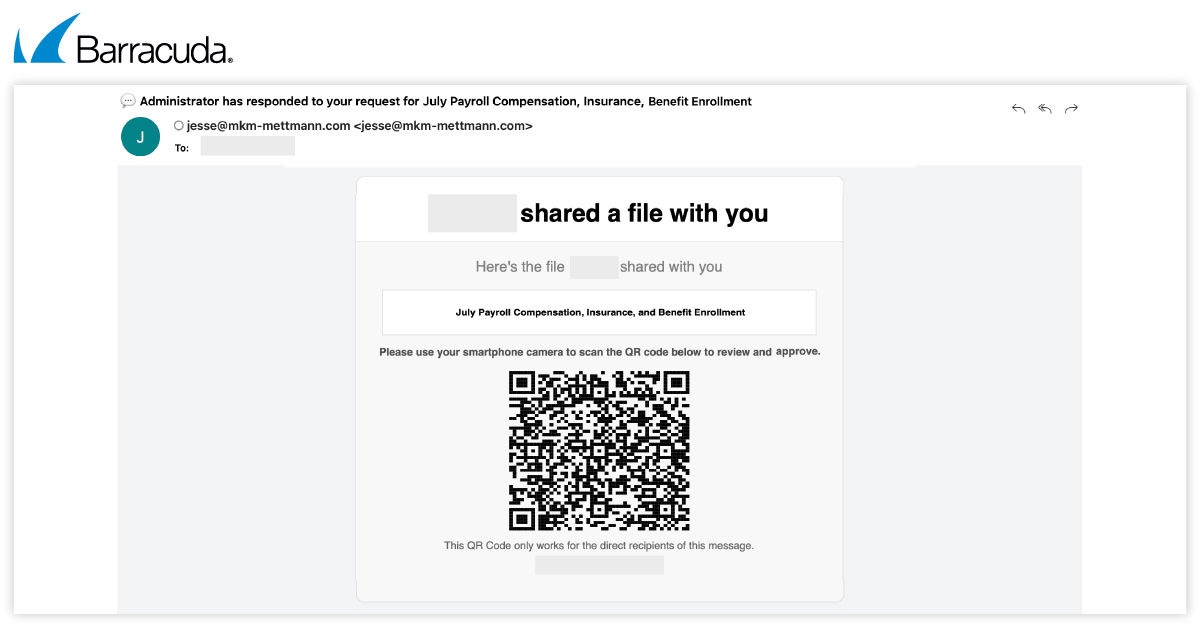 Exemple de code QR basé sur ASCII