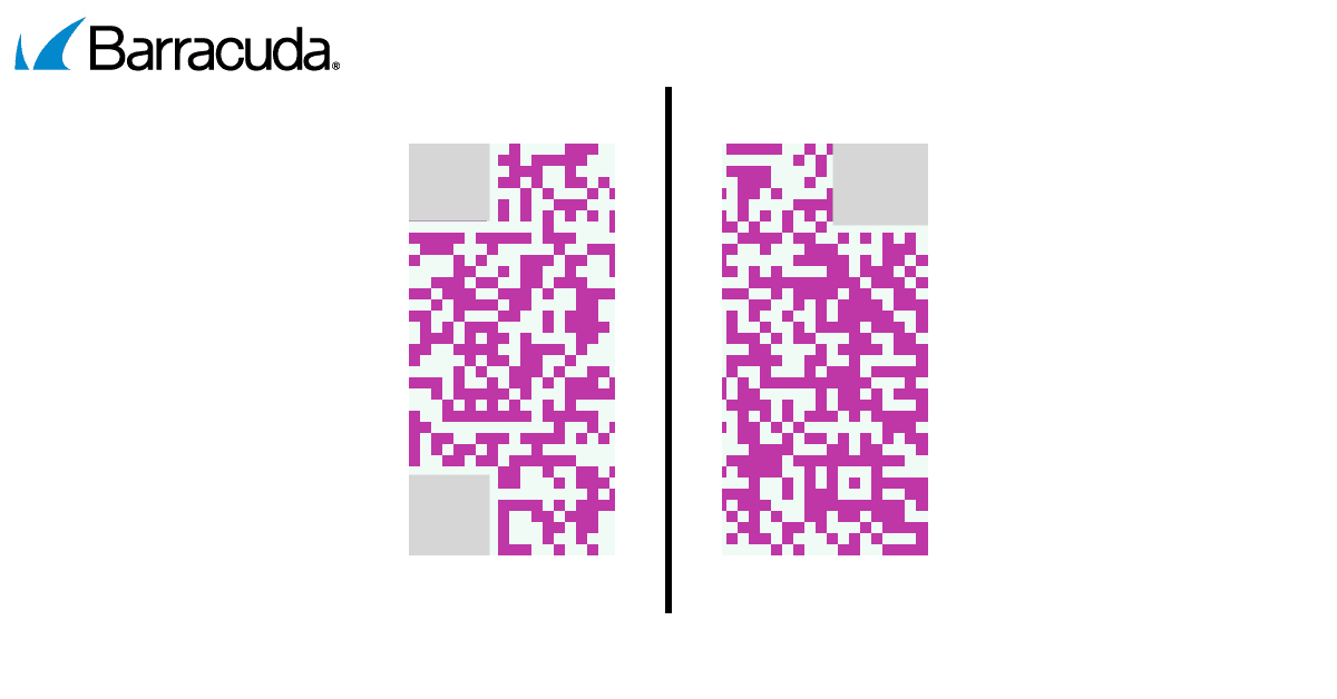 Exemple de code QR fractionné