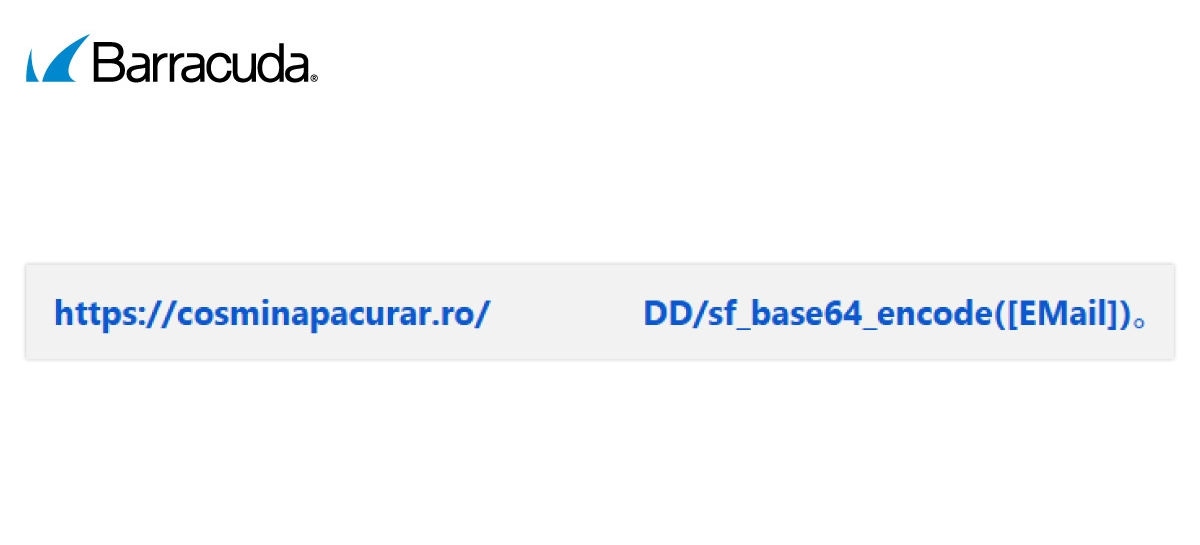 Exemple d’URL avec des espaces dissimulées