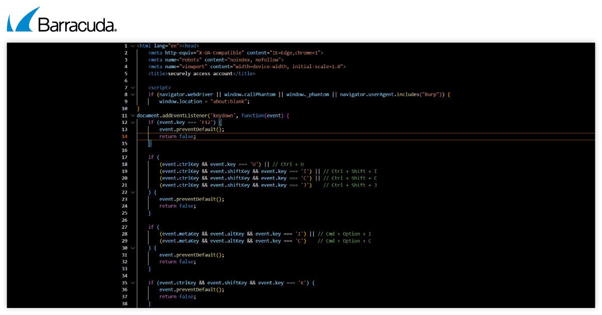 Code source obstructif de Tycoon 2FA