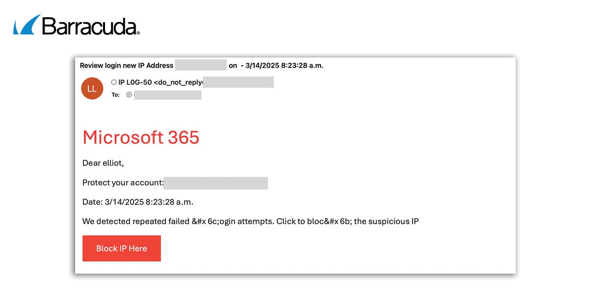 Alerte de sécurité frauduleuse Microsoft 365