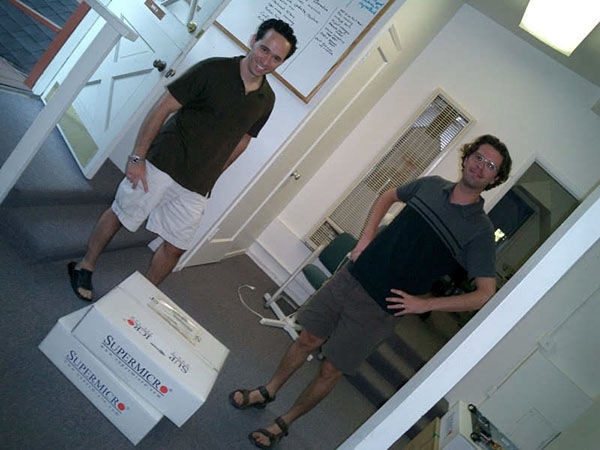 Zack Levow et Denis Kieft lors du lancement des solutions Barracuda Spam Firewall et Virus Firewall