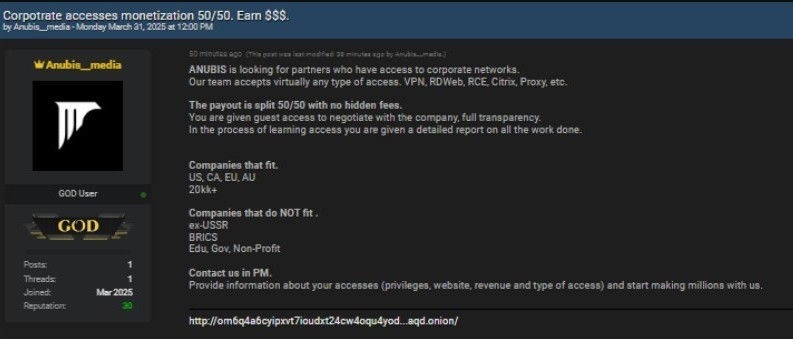 Message sur le forum XSS annonçant la monétisation de l’accès, via FalconFeeds