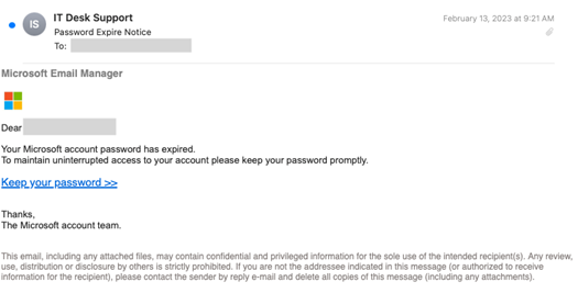 Exemple d’attaque par typosquatting
