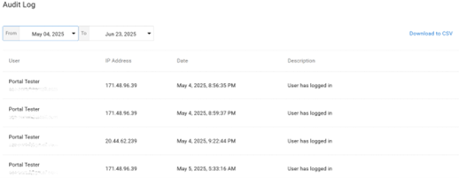 Barracuda Entra ID Backup Premium – Journal d'audit